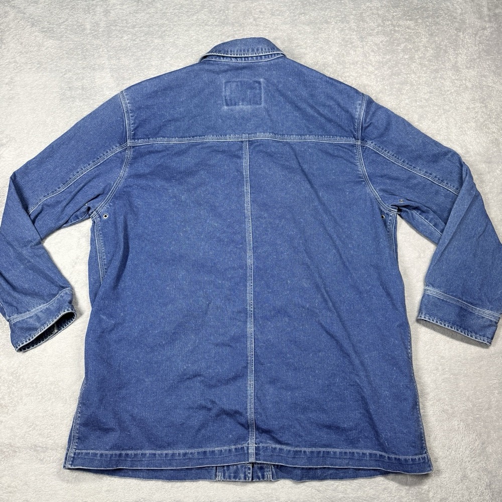 Vintage Polo Ralph Lauren Jeans Co. Denim 90s Chore Jacket Barn Coat Womens L*** - Picture 8 of 12